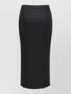 Issey Miyake Basics Skirt Structured Pleated Design In Black