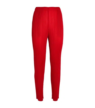 Issey Miyake Basics Straight Trousers In Multi