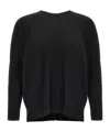 Issey Miyake Pleated Relaxed-fit Boat-neck Woven Top In Black