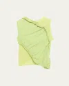 Issey Miyake Beanstalk Spiral Knit Top