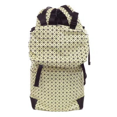 Pre-owned Issey Miyake Beige Black Pvc Backpack () In Multi