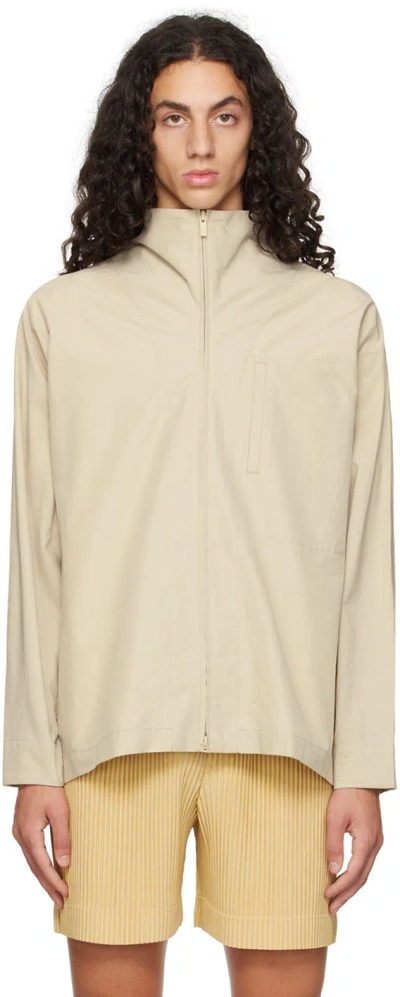 Issey Miyake Beige Blank Shirt
