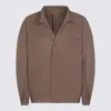 Issey Miyake Textured Fabric Jacket Featuring Front Pockets In Brown