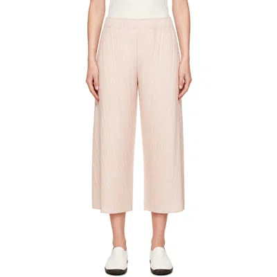 Issey Miyake Beige Coast Trousers In Neutral