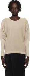 Issey Miyake Beige Light Mesh T-shirt In Neutral
