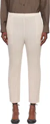 Issey Miyake Beige Monthly Color July Trousers In Neutral