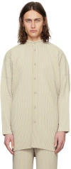 ISSEY MIYAKE BEIGE MONTHLY COLOR MARCH SHIRT