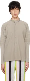 ISSEY MIYAKE BEIGE MONTHLY COLOR SEPTEMBER SHIRT