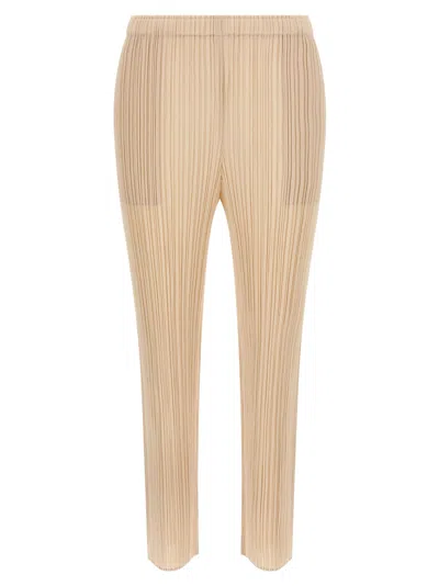 ISSEY MIYAKE BEIGE MONTHLY COLORS JULY PANTS