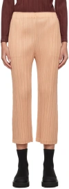 Issey Miyake Beige Monthly Colors October Trousers In 41 Beige