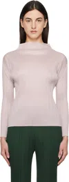 Issey Miyake Beige New Colorful Basics 4 Top In 42 Greige