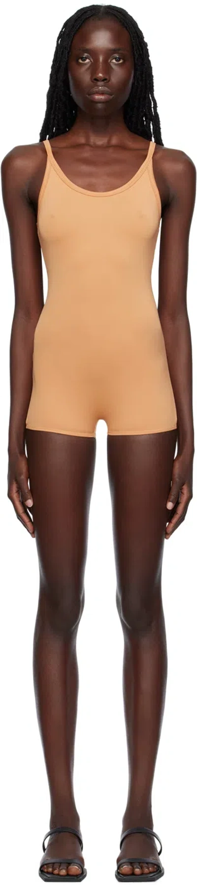 Issey Miyake Beige Skin Jumpsuit In 41 Beige