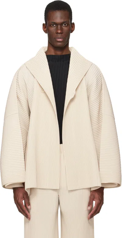 Issey Miyake Beige Wear Or Wrap Jacket In Neutral