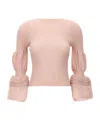 Issey Miyake Pink Assemblage Branch Top In Nude
