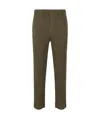 Issey Miyake Khaki Tailored Pleats 1 Trousers In Green