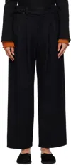 Issey Miyake Black Entwine Trousers In Black