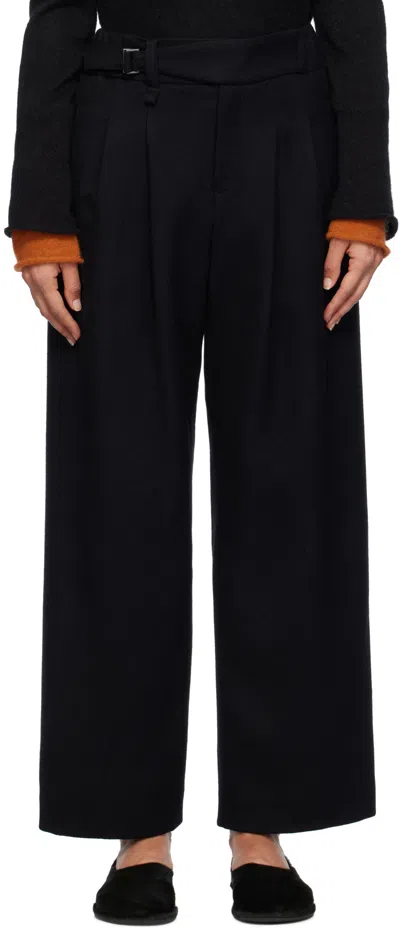 Issey Miyake Black Entwine Trousers In 15 Black