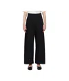 Issey Miyake Black Pressed Form Trousers In Black