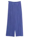 Issey Miyake Belt-loops Trousers In Blue