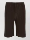 Issey Miyake Bermuda Shorts With Belt Loops And Pleated Design