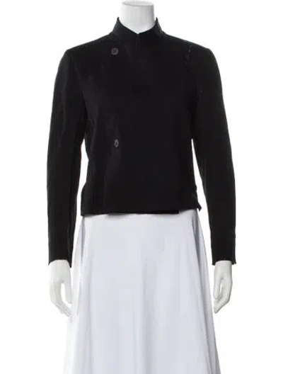 Pre-owned Issey Miyake Biker Jacket In Black