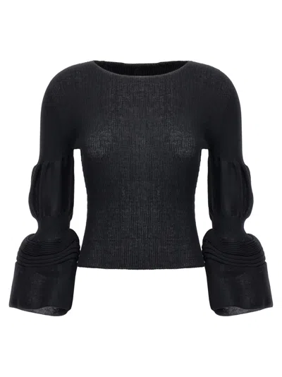 ISSEY MIYAKE BLACK ASSEMBLAGE BRANCH TOP