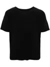 Issey Miyake Black Basics T-shirt In Black