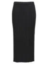 Issey Miyake Black Thicker Bottoms 1 Midi Skirt In Black