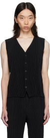 ISSEY MIYAKE BLACK BASICS VEST