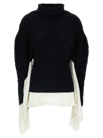 ISSEY MIYAKE BLACK BEHIND THE SCENES SWEATER