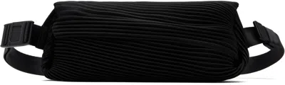 Issey Miyake Black Bias Pleats Waist Pouch