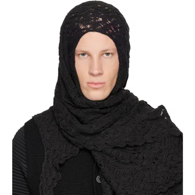 Issey Miyake Black Branches & Leaves May Scarf