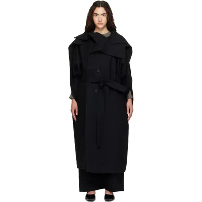Issey Miyake Black Calligraph Coat
