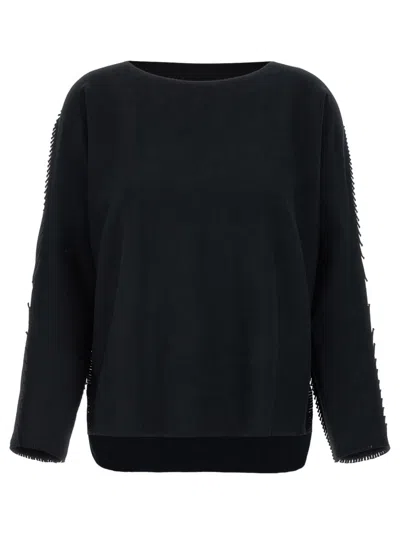 ISSEY MIYAKE BLACK CAMPAGNE SWEATER
