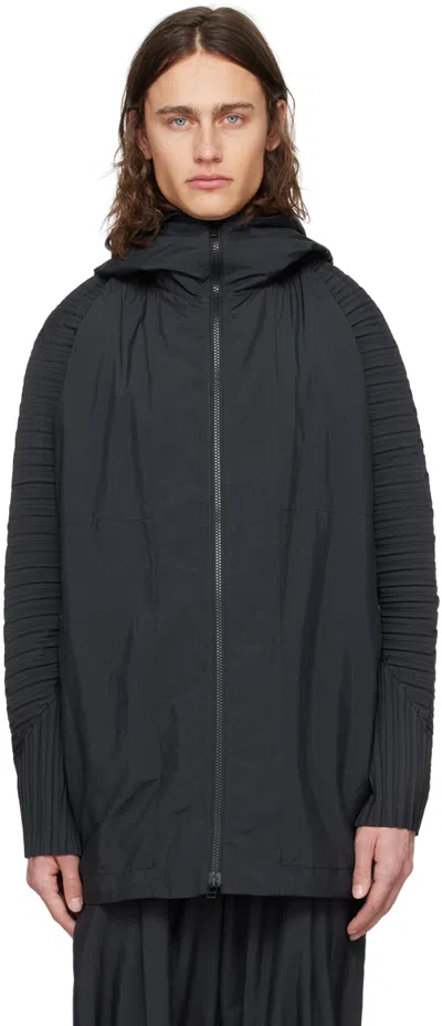 Issey Miyake Black Cascade Jacket In 15-black