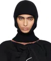 Issey Miyake Black Chunky Wool Balaclava In 15 Black
