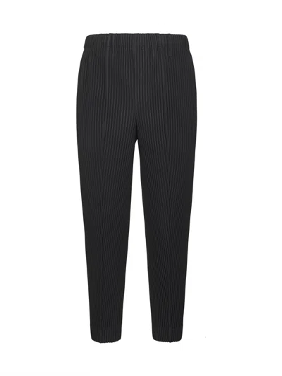 ISSEY MIYAKE BLACK COMPLEAT TROUSERS