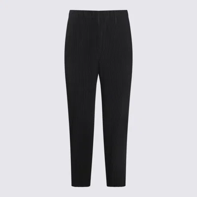 ISSEY MIYAKE BLACK COTTON PANTS