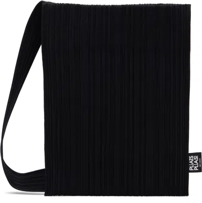Issey Miyake Black Crepe Knit Bag