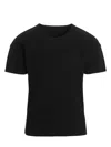 Issey Miyake Textured Pleated T-shirt With Classic Crewneck In Black