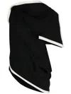 Issey Miyake Women Draped Asymmetric Blouse In Black
