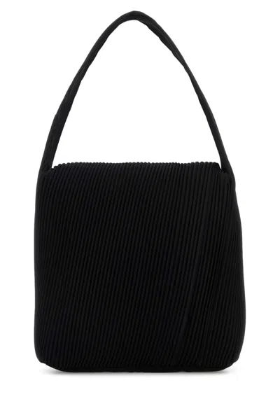 Issey Miyake Black Fabric Shoulder Bag