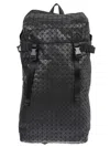 Issey Miyake Black Geometric Pattern Backpack In Black