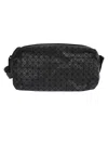 Issey Miyake Black Geometric-pattern Crossbody Bag In Black
