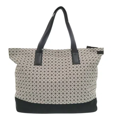 Pre-owned Issey Miyake Black Gray Elastane Tote Bag () In Multi