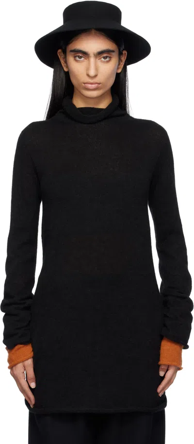 Issey Miyake Black Interplay Turtleneck In 17 Black Hued