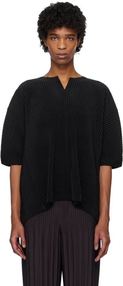 Issey Miyake Black Kite T-shirt In 16-brown Black