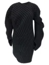Issey Miyake 'knit (as It Is)' Top In Black