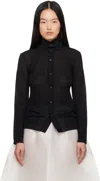 Issey Miyake Knit Shirt In 15 Black