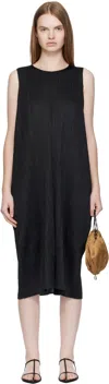 Issey Miyake Lamp Shade Midi Dress In Black